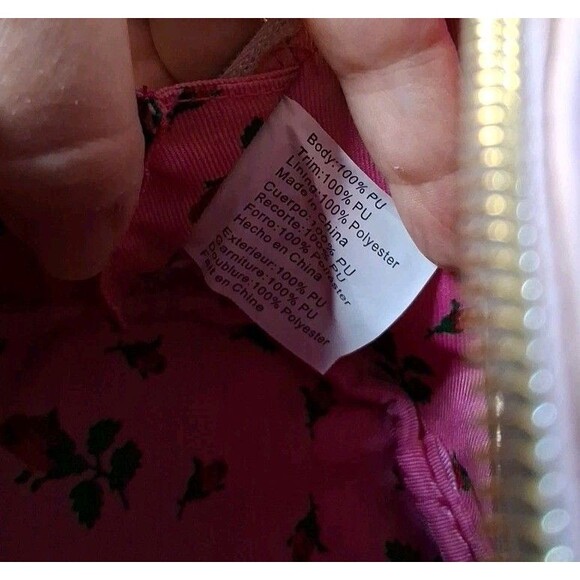 BETSEY JOHNSON Kitsch Octopus Pink Pearls Clutch Cosmetic Makeup Bag NWOT - Picture 12 of 13